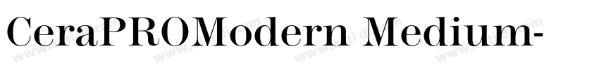 CeraPROModern Medium字体转换